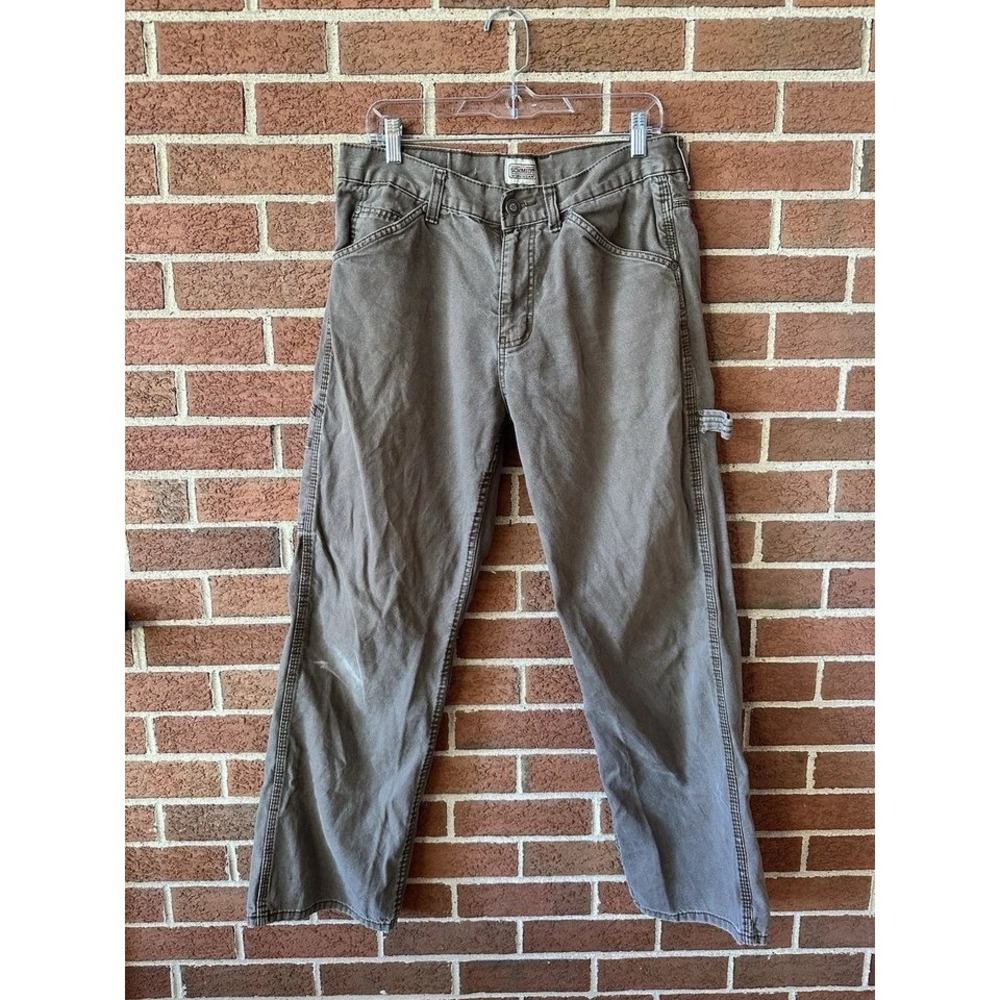CE Schmidt Workwear Mens Brown Cotton Carpenter Pants 34x32 19 R248 7P